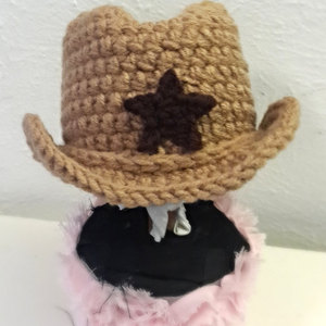 Crocheted Cowboy Set, Cowboy Hat and Boots. Sizes Newborn to 12 months, You choose size and color/s - Thumbnail 4