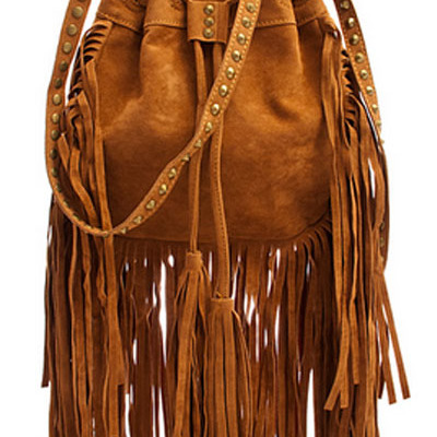 Fringe messenger bag