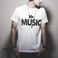 Mr. Music White T-Shirt - Thumbnail 1