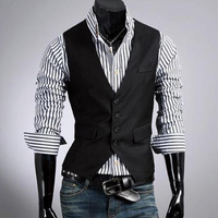 Slim Fit Vests  - Thumbnail 1
