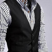 Slim Fit Vests  - Thumbnail 3