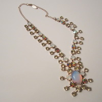 NEW Swarovski Dripping Reptile Statement Necklace Import by Tsarina Jewelry  - Thumbnail 1