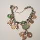 NEW Emerald Green Swarovski Charm Necklace Import by Tsarina Jewelry-1