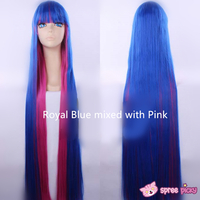 2 Colors Cosplay Costume Panty & Stocking Navy/ Royal Blue Wig 100 cm SP151650 - Thumbnail 1