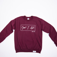 Great I AM Crew (Maroon) *Discontinued - Thumbnail 2