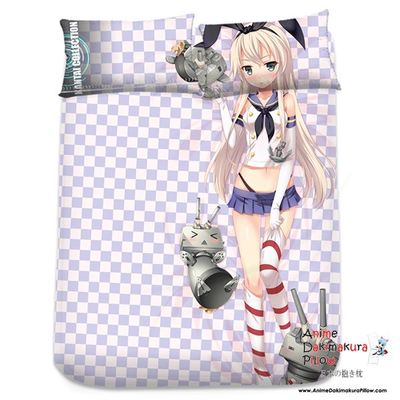 Brand new shimakaze kai - kantai collection japanese anime bed blanket 3