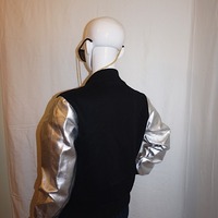 Vintage Monarda Black/Silver Jacket, Size S-M - Thumbnail 3