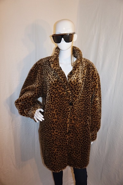Vintage leopard coat, size 1x