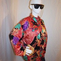 Vintage Murelli Peach Seashell Jacket, Size XL - Thumbnail 1