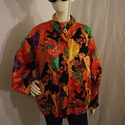 Vintage murelli peach seashell jacket, size xl
