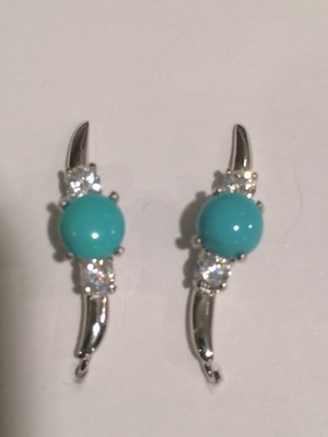 Turquoise w/cz's