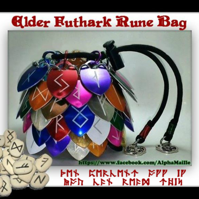 Elder futhark rune bag