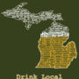 Drink Local- Michigan Beer T-shirt - Thumbnail 1