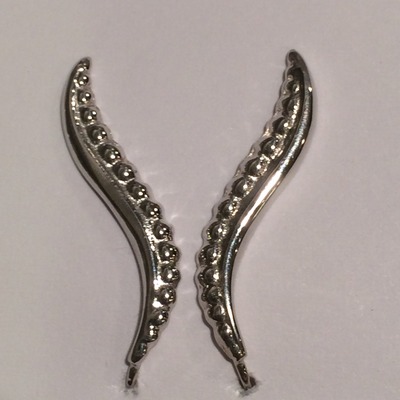 All silver w/bump design