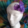 Purple young girls sparkly headband-2