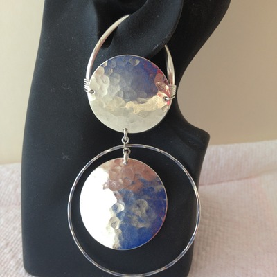 All ss hammered w/hoop