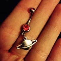 Planet belly ring
