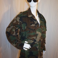 Vintage Fatigue Coat, Size XL - Thumbnail 1