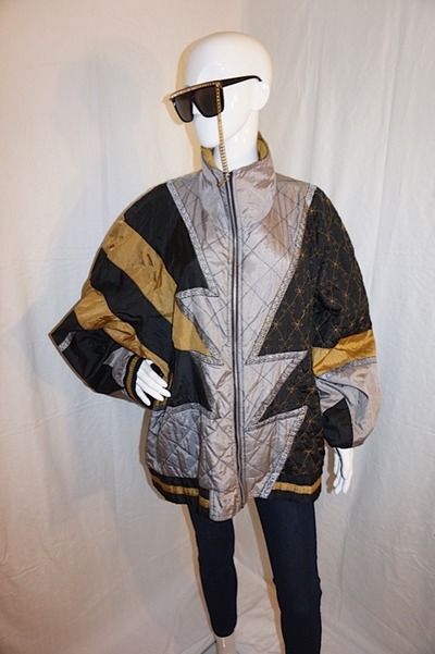 Vintage venezia black/gold bomber, size 3x