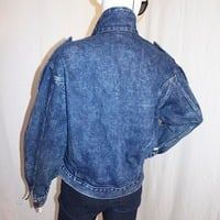Vintage Guess Dark Jean Jacket, Size L - Thumbnail 4