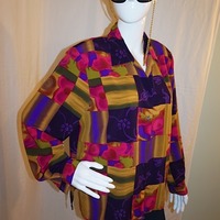 Vintage Impressions Purple/Gold Square Top, Size XL - Thumbnail 1