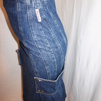Vintage Oxygen Jean High Waisted Skirt, Size S - Thumbnail 3