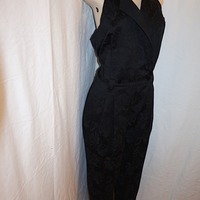 Vintage Together Black Sleeveless Jumpsuit, L-XL - Thumbnail 1
