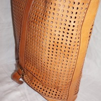 Vintage Christian Tan Leather Purse (Made In Italy) - Thumbnail 1