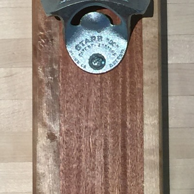 Wall mounted bottle opener - atlas de primera!