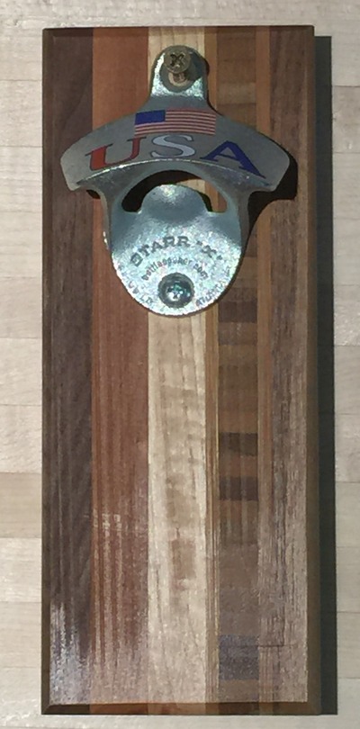 Wall Mounted Bottle Opener - USA