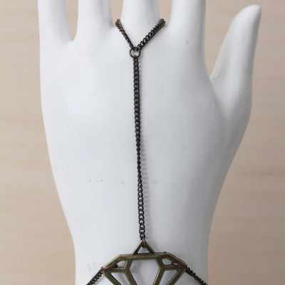 Diamond hand harness bracelet