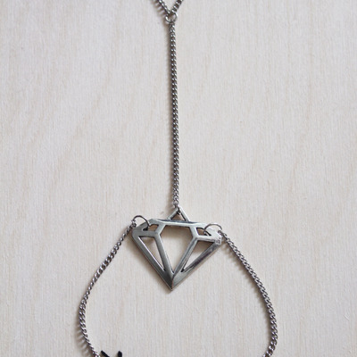 Diamond hand harness bracelet