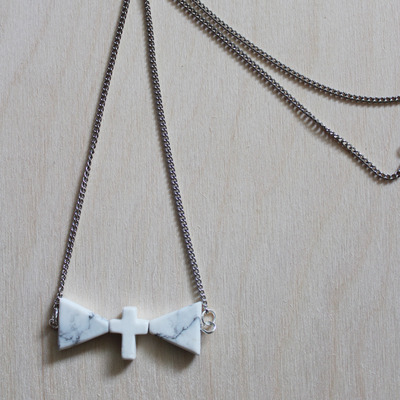 Cross Bowtie Necklace