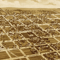 Hiawatha, KS in 1879 - Bird's Eye View Map, Aerial Map, Panorama, Vintage map, Antique map, Reproduction, Giclée, Framable map, Fine Art - Thumbnail 4