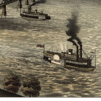 Louisville, KY in 1876 - Bird's Eye View Map, Aerial Map, Panorama, Vintage map, Antique map, Reproduction, Giclée, Framable map, Fine Art - Thumbnail 3