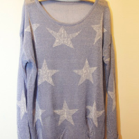 Stars Pullover Sweater - Thumbnail 2