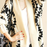 Oversized Cape Cardigan - Thumbnail 3