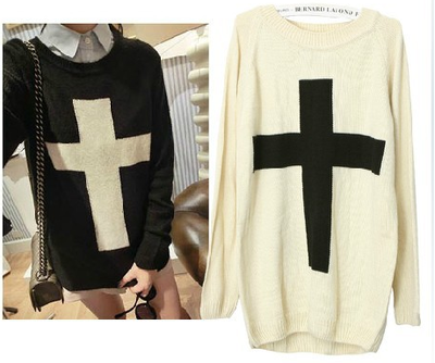 Cross Pattern Sweater