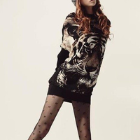 Tiger Print Batwing Sweater (More Colors) - Thumbnail 3