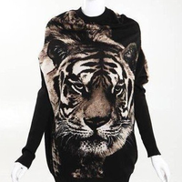 Tiger Print Batwing Sweater (More Colors) - Thumbnail 4