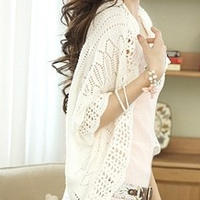 Thin Cutout Cardigan (More Colors) - Thumbnail 1