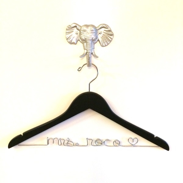 Black Wedding Dress Hanger