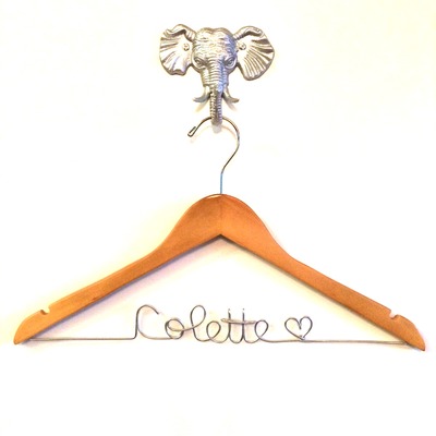 Natural/maple wedding dress hanger - Thumbnail 3
