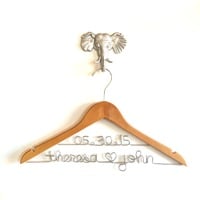 Natural/Maple Personalized 2 Line Hanger - Thumbnail 1