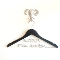 Black Personalized 2 Line Hanger - Thumbnail 1