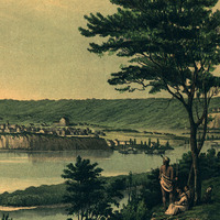 St. Paul, MN in 1853 - Bird's Eye View Map, Aerial, Panorama, Vintage, Antique, Reproduction, Giclée, Framable, Fine Art, Wall art - Thumbnail 3