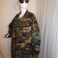 Vintage Army Fatigue Jacket, Size 1X - Thumbnail 2