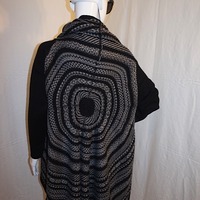 Vintage Logo Black/Gray Throw, Size L - Thumbnail 2