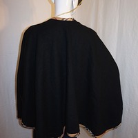 Vintage V Fraas Black Burberry Inspired Throw, 1 Size Fits All - Thumbnail 3