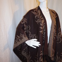 Vintage Brown/Tan Throw, One Size Fits All - Thumbnail 1